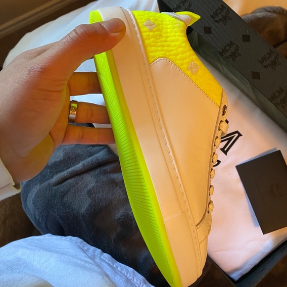 MCM
Neon-Trimmed Leather Sneakers sz 5 - Picture 4 of 5